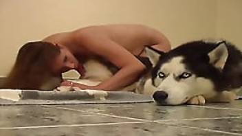 Doggy porn with a sloppy blowjob in HD